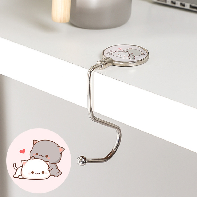 

3 PCS Removable Office Desk Side Hook Hanging Bag Hook(Cat)