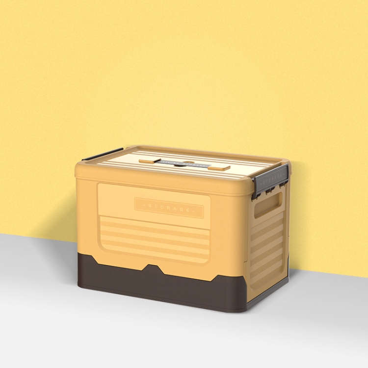 

Foldable Book Box Plastic Storage Box, Color: S Banana Yellow