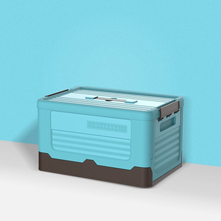 

Foldable Book Box Plastic Storage Box, Color: M Mint Blue