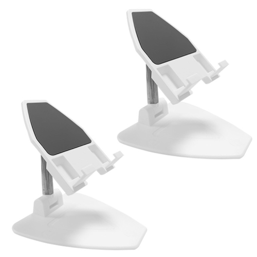 

2PCS FNW-1 Folding Telescopic Desktop Tablet Phone Holder(White)