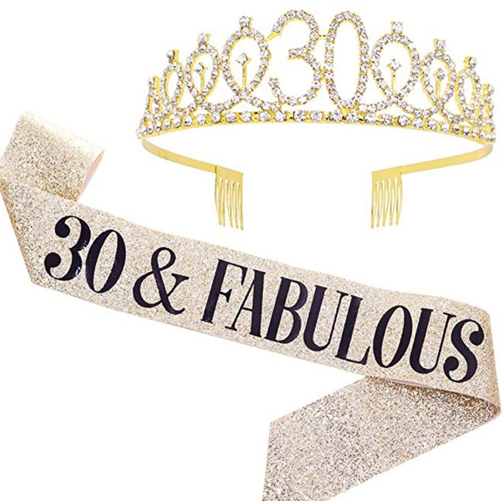 

WM-02 Crystal Diamond Birthday Party Wedding Updo Crown, Color: Gold 30