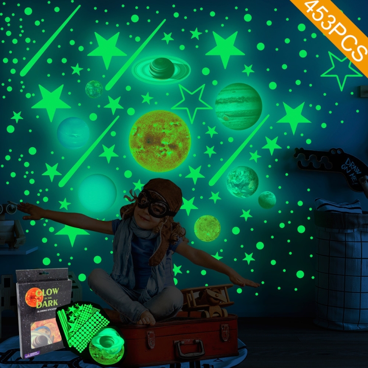 

PVC Solar System Children Room Decoration Luminous Wall Sticker Set(3655+3255)