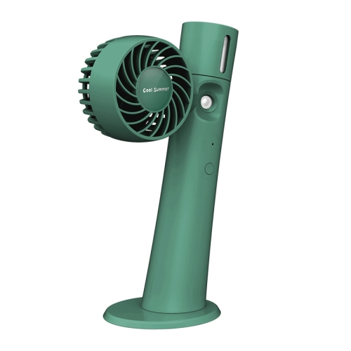 

Spray Handheld Hydration Fan Portable USB Mute Desktop Humidifier Fan(Green)