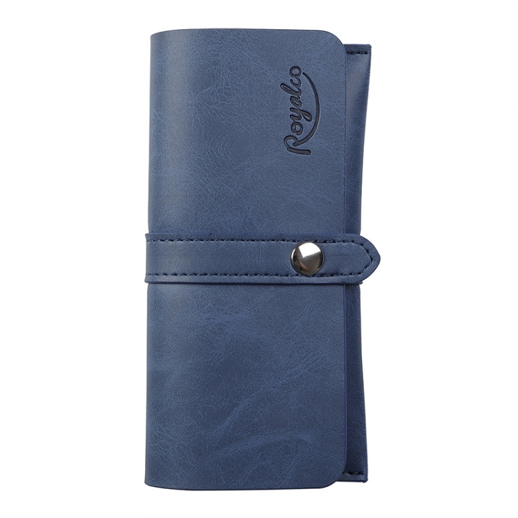 

ROYALCO Magnetic Self-Closing Electronic Cigarette Case For Juul, Style: Pressure Pattern (Blue)