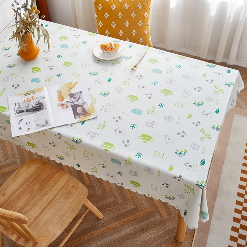

Rural Farm PVC Paper Waterproof Oil Wash Desktop Table Cloth, Size: 90x150cm(Romantic House)