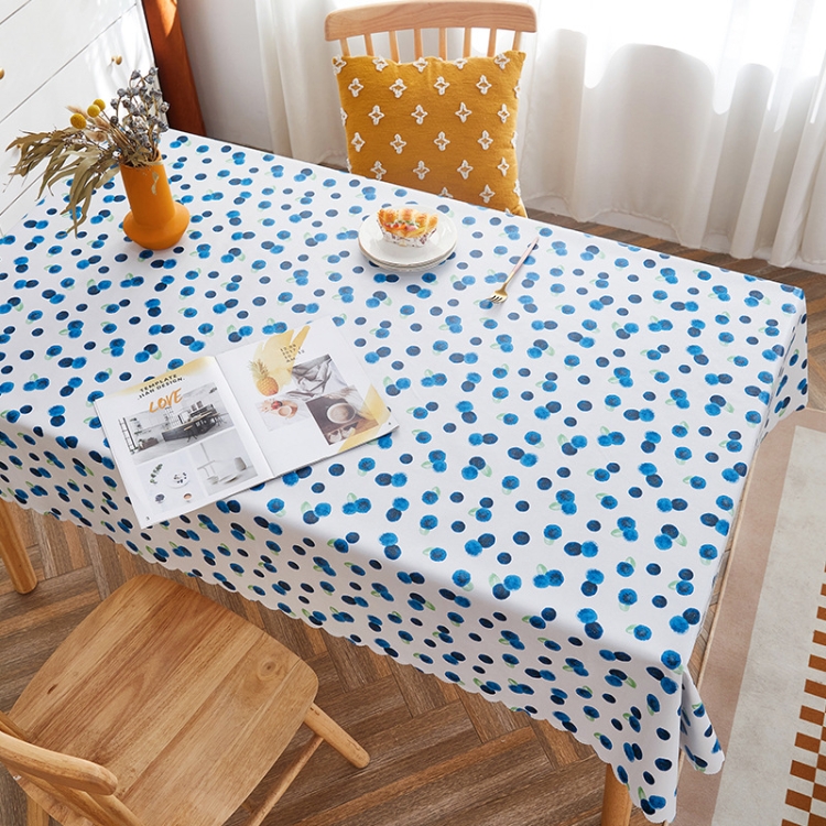 

Rural Farm PVC Paper Waterproof Oil Wash Desktop Table Cloth, Size: 120x160cm(Blueberry)