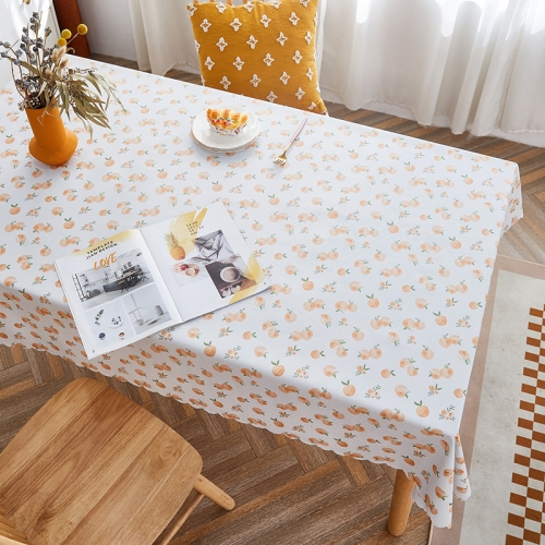 

Rural Farm PVC Paper Waterproof Oil Wash Desktop Table Cloth, Size: 120x170cm(Peach)