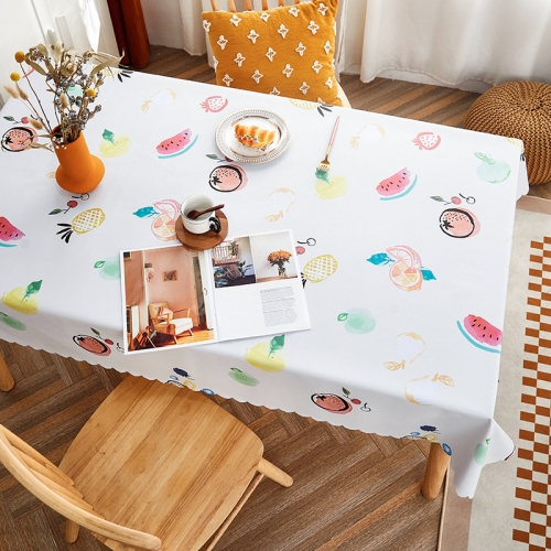 

Rural Farm PVC Paper Waterproof Oil Wash Desktop Table Cloth, Size: 120x170cm(Summer Color)