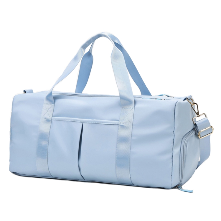 

20200 Large Capacity Waterproof Sports Fitness Messenger Bag, Size: L (Light Blue)