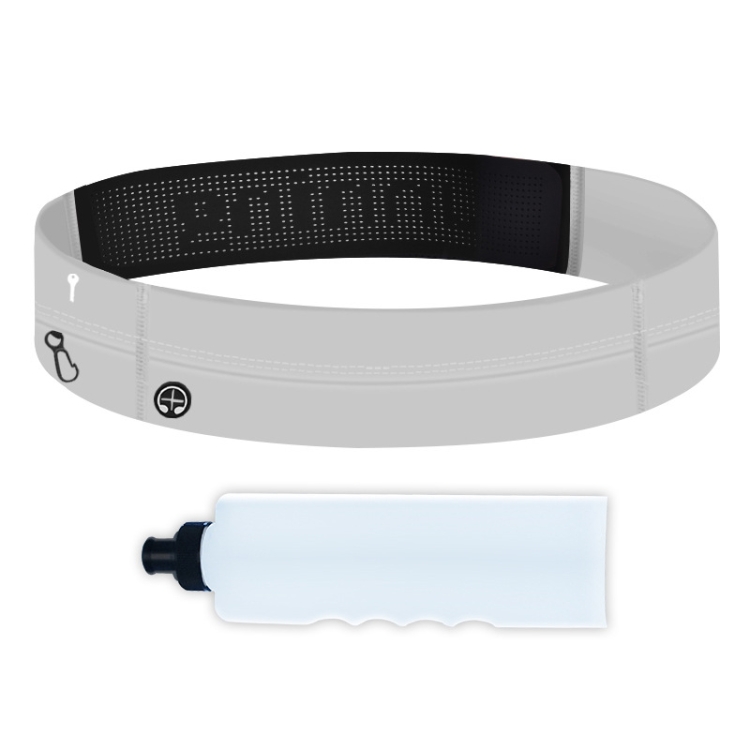 

Running Waist Bag Invisible Outdoor Marathon Phone Storage Belt, Color: Light Gray+Kettle