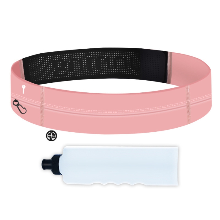 

Running Waist Bag Invisible Outdoor Marathon Phone Storage Belt, Color: Pink+Kettle