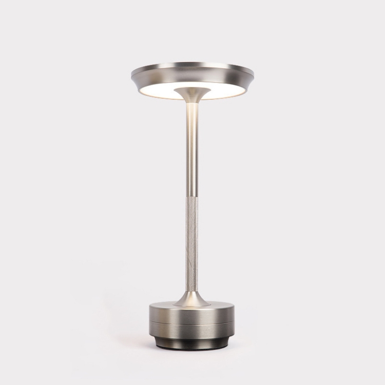 

Rechargeable Desk Lamp Removable Desk Lamp Bar Atmosphere Night Light(Silver)