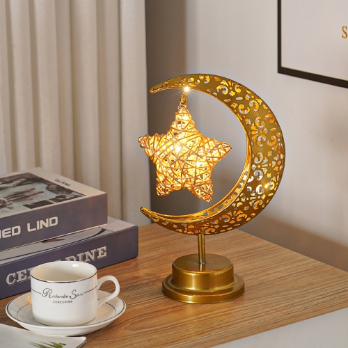 Lampe de table de festival de lampe décorative de lampe de lune de fer  forgé de