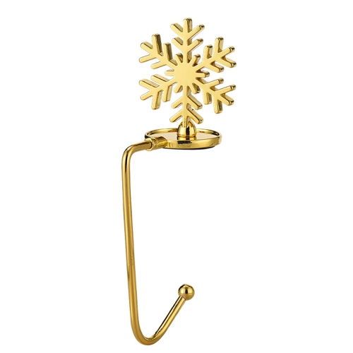 

2 PCS D1013 Christmas Decorative Hook Cartoon Christmas Hanger, Spec: Gold Snowflake