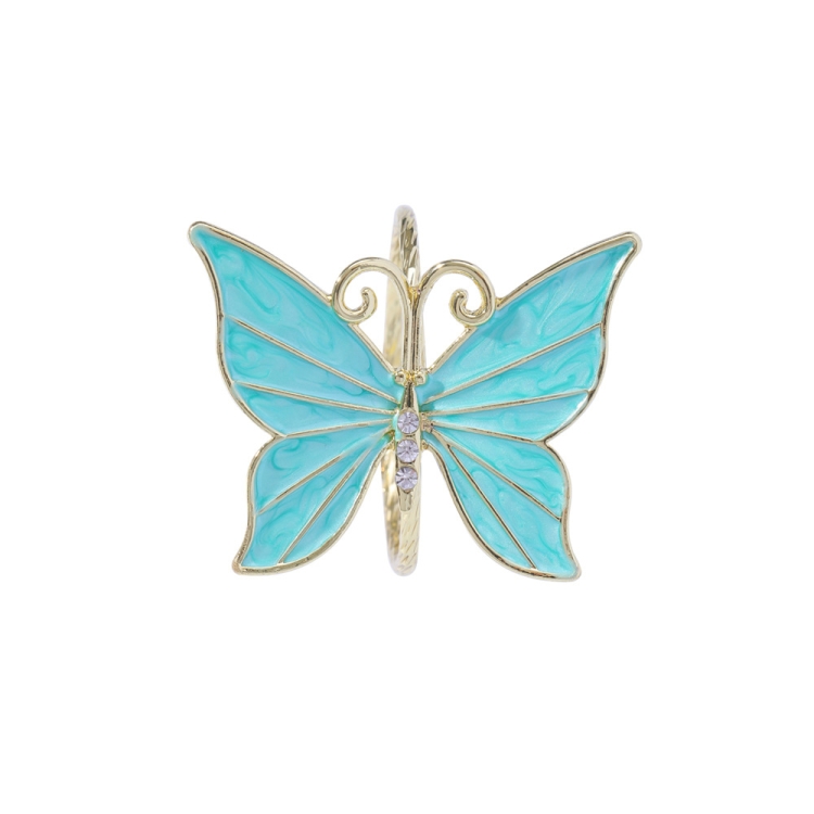 

2 PCS Western Restaurant Alloy Butterfly Napkin Ring(Z1071-3)