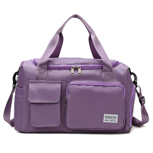 

B-X336 Large Capacity Waterproof Travel Gym Bag Luggage Bag, Size: S(Light Purple)