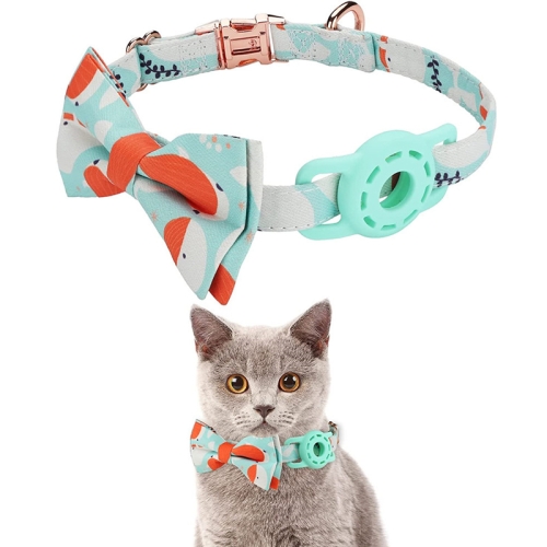 Etui de protection Airtag pour collier chien / chat Menthe