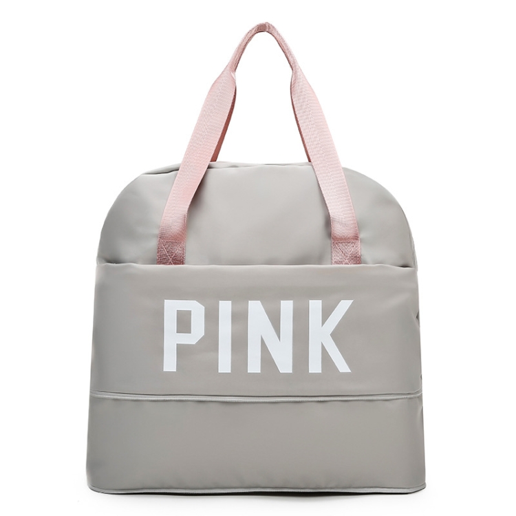 

B-829 Multifunctional Expandable Waterproof Travel Bag Handheld Bag(Gray Pink)