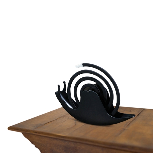 

2 PCS Snail Shape Mosquito Coil Tray Fireproof Mosquito Coil Rack(Black)