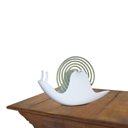 

2 PCS Snail Shape Mosquito Coil Tray Fireproof Mosquito Coil Rack(White)