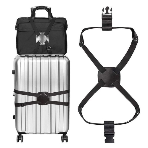 

Multifunctional Luggage Cross Elastic Strap(Black)