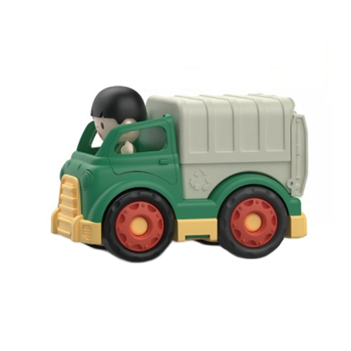 

8810 Cartoon Doll Inertial Children Toy Car Engineering Model Car(Sanitation Vehicle)