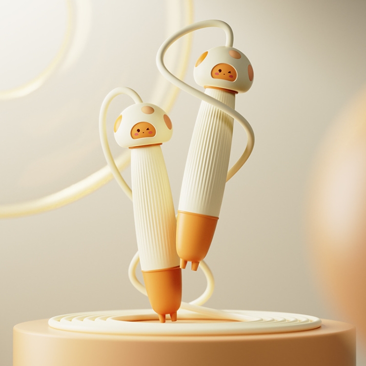 

T004 Cartoon Silicone Adjustable Student Skipping Rope, Style: PVC Rope (Orange)