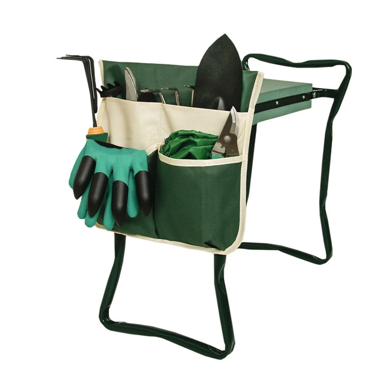 

MTP-635 Gardening Bench Cart Tool Storage Bag(Green Beige Stitching)