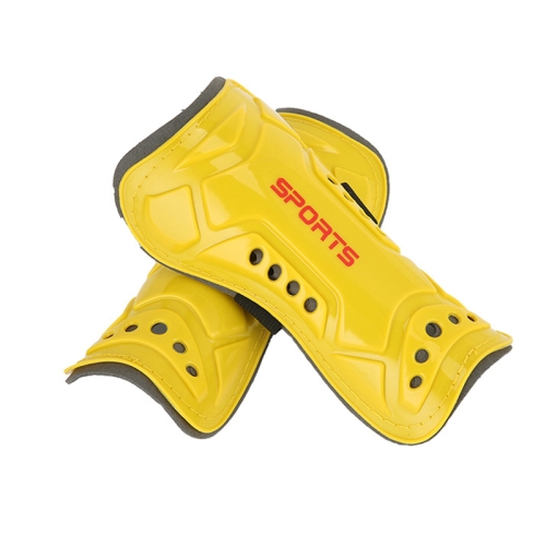 

2 Pairs Football Shin Pads Professional Game Training Sports Knee Pads, Color: HTB02 Yellow L