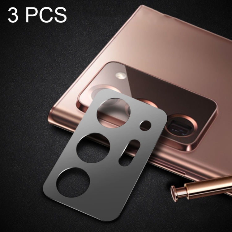

3 PCS Lens Film Aluminum Alloy Sheet Camera Protection Film For Samsung Galaxy Note20 Ultra (Gray)