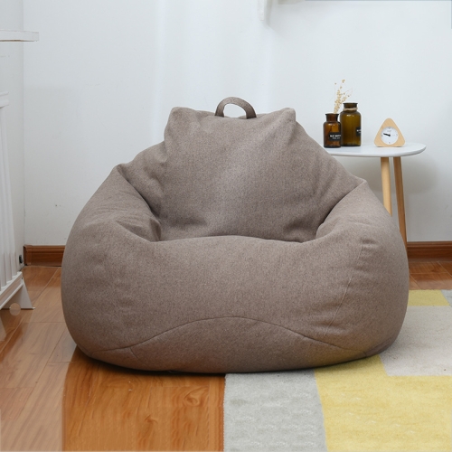 

Lazy Sofa Bean Bag Chair Fabric Cover, Size: 90x110cm(Flax Brown)