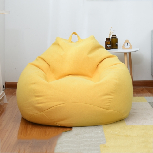 

Lazy Sofa Bean Bag Chair Fabric Cover, Size: 90x110cm(Corn Yellow)