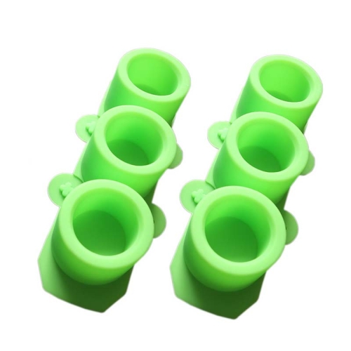 

2 PCS 3 Grid Round Ice Cup Ice Tray Silicone Mold Cake Mold(Green)