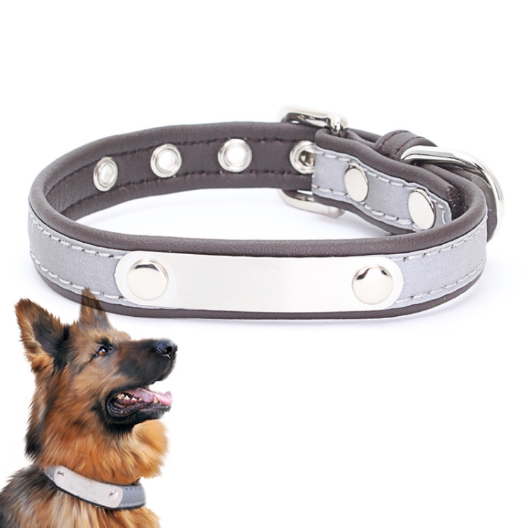 

CL181K Pet Soft Reflecting Collar, Size: XXL 61x3cm(Dark Brown)