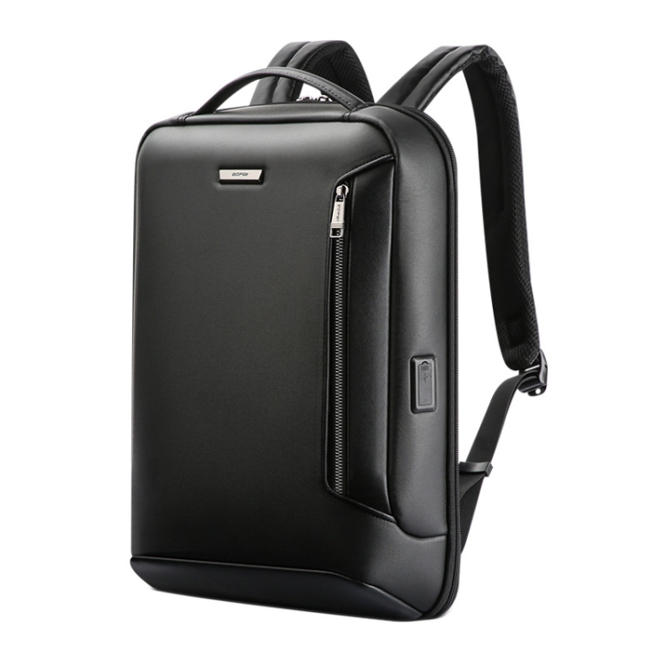 

Bopai 61-109311 Large Capacity Lightweight Waterproof Laptop Backpack with USB Charging Port(Black)