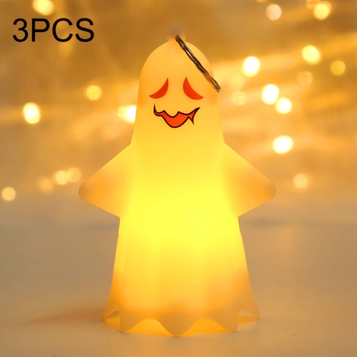 

3PCS Halloween Decoration Children Portable Ghost Pumpkin Night Light(B Type)