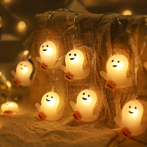 

Halloween Decorative LED String Lights Horror Atmosphere Ornament, Style: 2m 10 Lights(Pumpkin Ghost)