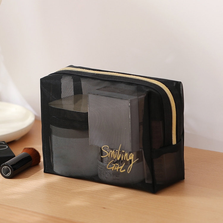 

Travel Large Capacity Transparent Mesh Cosmetic Bag, Style: Octagonal