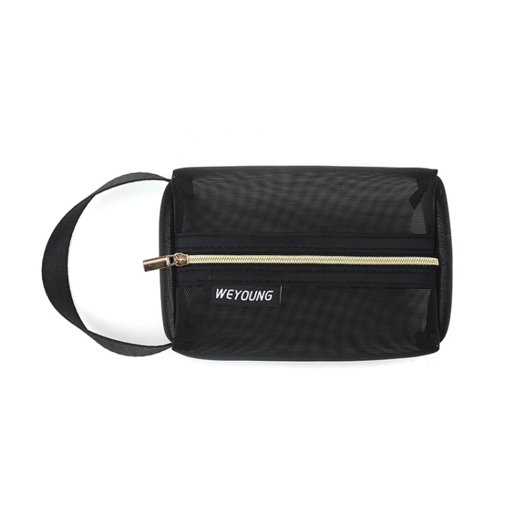 

2 PCS Outdoor Travel Portable Mesh Toiletry Cosmetic Bag, Size: Small
