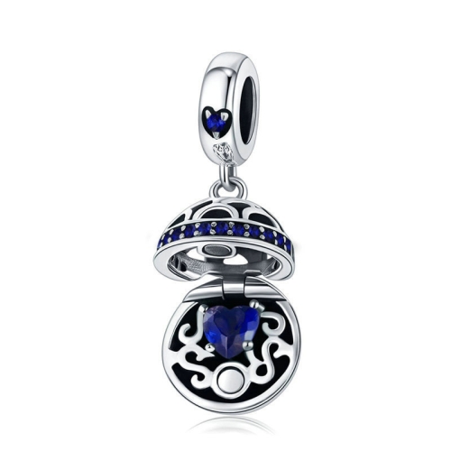 

925 Silver Parts Zircon Sterling Silver Pendant(SCC689-G)
