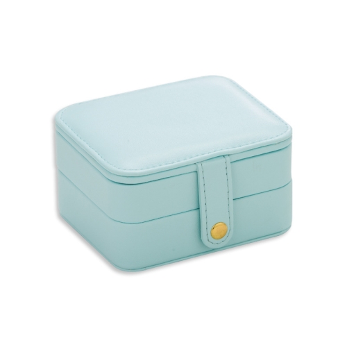 

SH688-58 Square Double-Layer PU Earring Storage Jewelry Box(Light Blue)