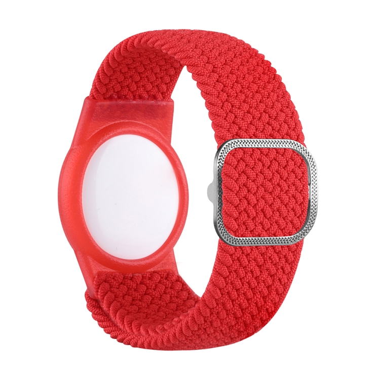 

Wristband Protective Case Anti Scratch Bracelet Adjustable Strap For AirTag Tracker(Red)