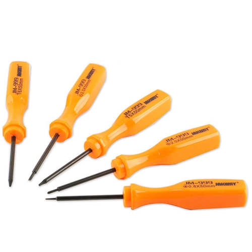 

JAKEMY JM-999 5 PCS / Set Multi-function Disassembly Tool Watch Glasses Screwdriver(Orange)