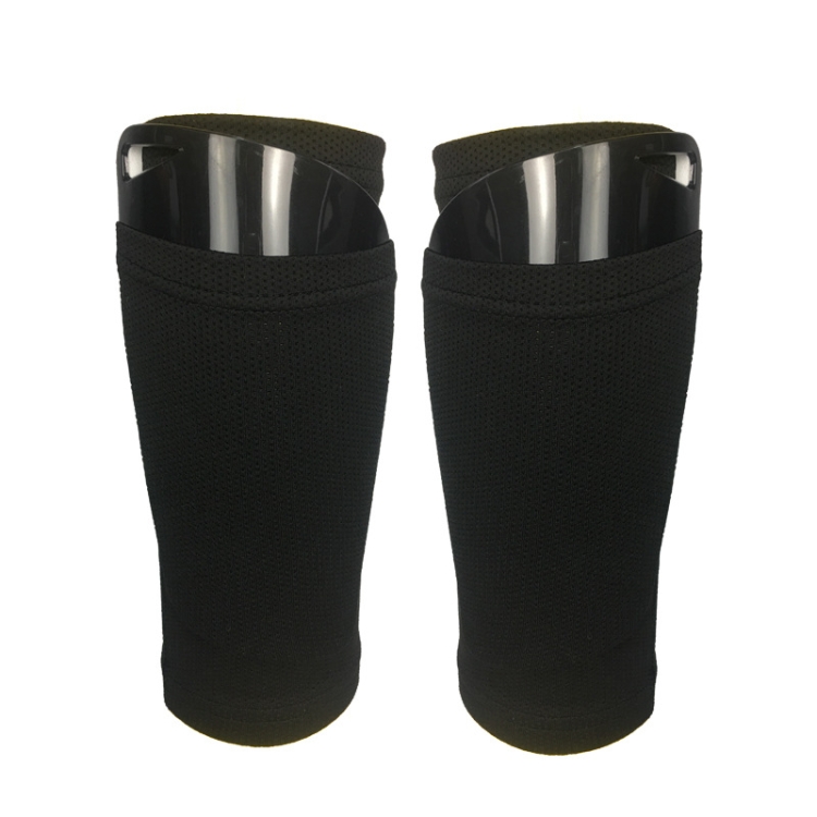 

Football Shin Pads + Socks Sports Protective Equipment, Color: Black (L)