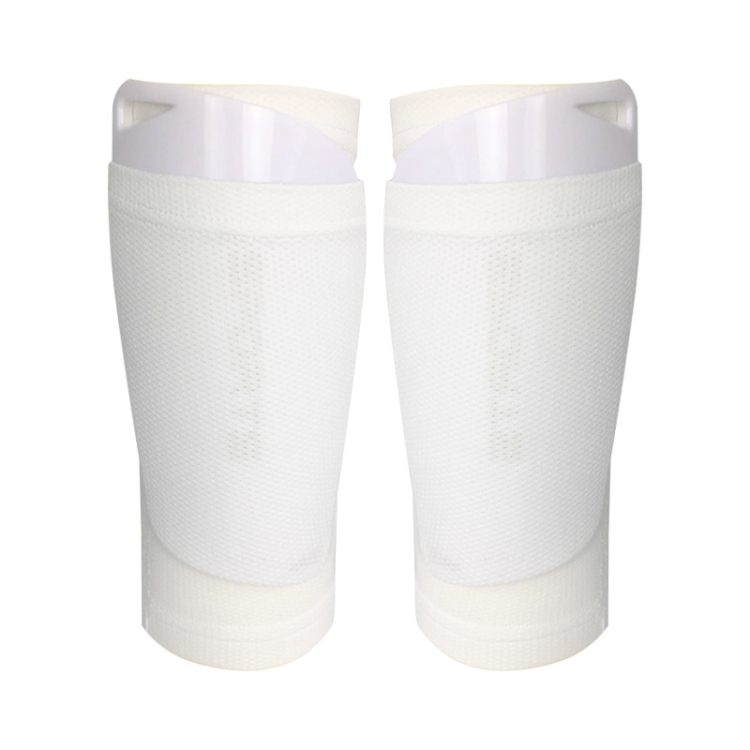 

Football Shin Pads + Socks Sports Protective Equipment, Color: White (M)
