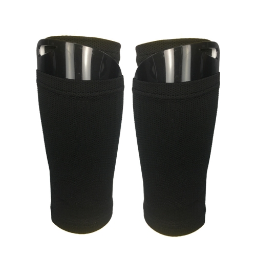 

Football Shin Pads + Socks Sports Protective Equipment, Color: Black (M)