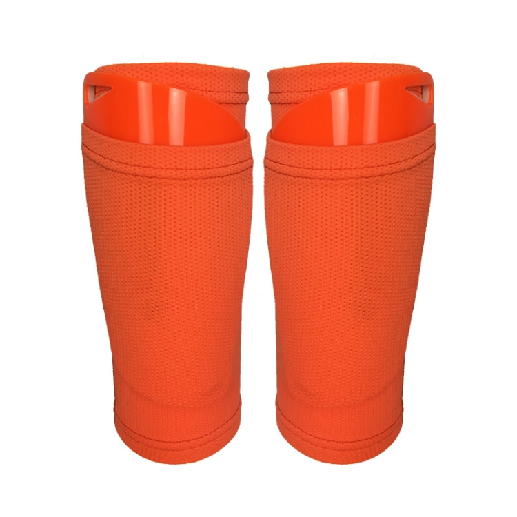

Football Shin Pads + Socks Sports Protective Equipment, Color: Orange (S)