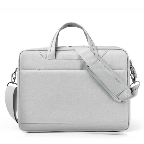 

Airbag Thickened Laptop Portable Messenger Bag, Size: 14.1 inches(Light Gray)