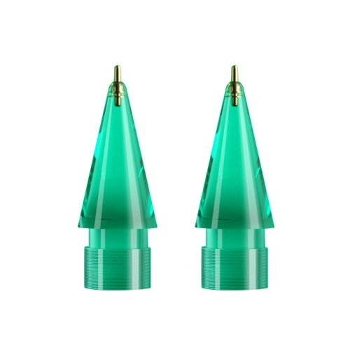

For Apple Pencil 1/2 2pcs Stylus Transparent Replacement Needle Nib, Spec: Extended (Green)