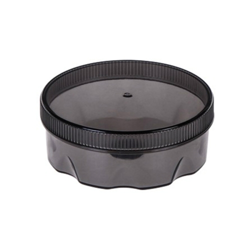 

2 PCS Magnetic Suction Round Wall-mounted Seasoning Jar(Transparent Black)